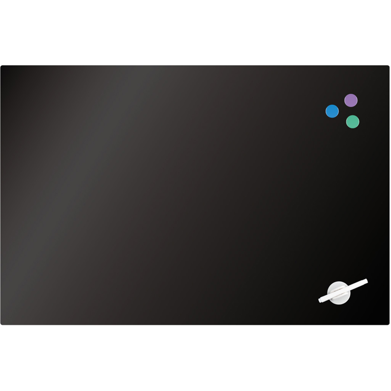 Дошка скляна магнітно-маркерна Axent 9615-01-А, 60х90 см, чорна